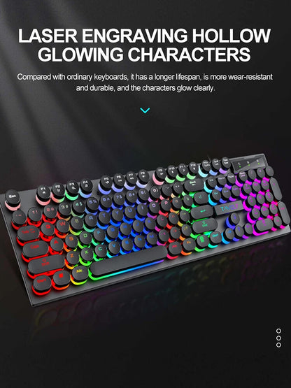 Shadow Mechanical Feeling, Keyboard, Desktop Computer  Lluminated Wired Keyboard