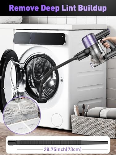 Cordless Vacuum Cleaner, 33Kpa 10-in-1 Stick Vacuum with Extra-Long Hose, Anti