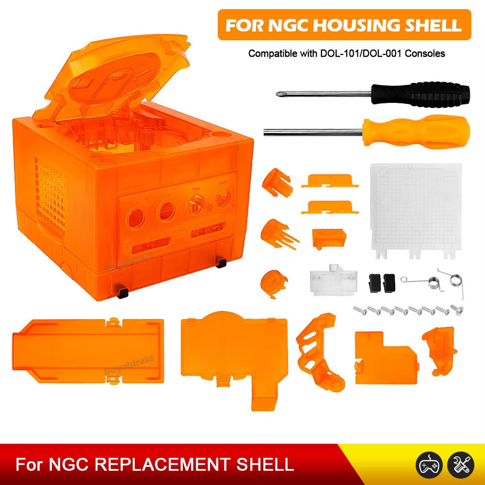 🔧 5-Color Transparent Replacement Shell for Nintendo GameCube Console 💎