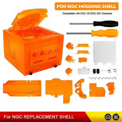 🔧 5-Color Transparent Replacement Shell for Nintendo GameCube Console 💎