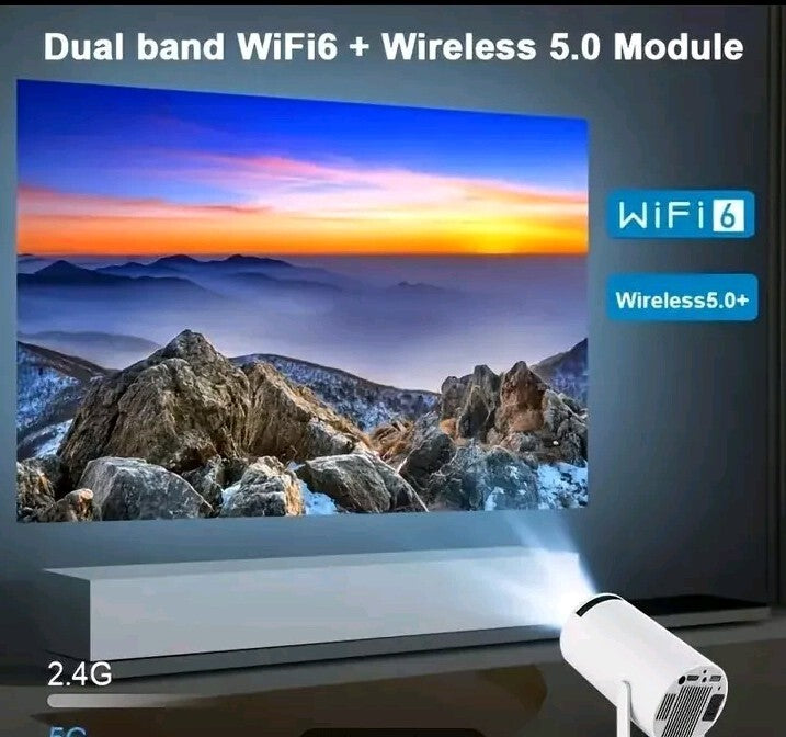 HY300 Mini Proyector 4K Android 11.0 1080P 720P 200ANSI Portátil Inalámbrico...