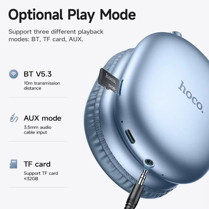 HOCO W35 Max Wireless Hifi Music Headphone 42Mm Coil Speaker Color Bluetooth 5.3