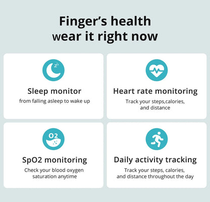 Smart Ring with Charging Case,Health Sleep Monitor, 5ATM Waterproof,Multi-sport