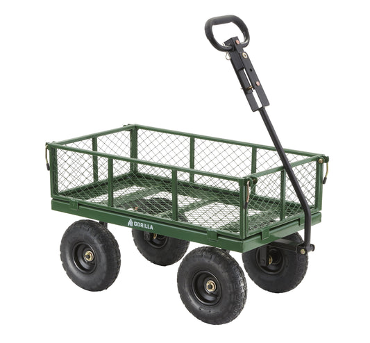 Carts 400 lb. Capacity Steel Utility Garden Landscape Cart,32 in x 18 in