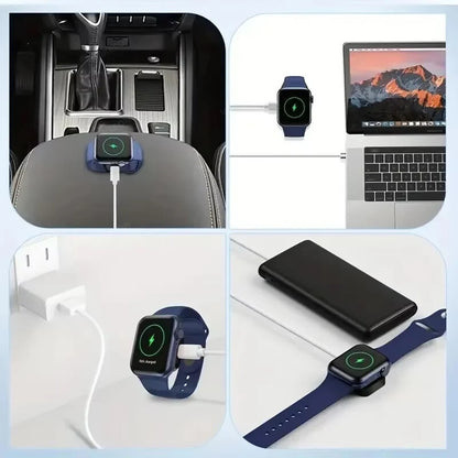 Portable Wireless Charger For Apple Watch Type C 8 Pin Ultra Fast Charger