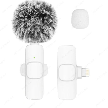 New Wireless Lavalier Microphone Portable Audio Video Recording Mini Microphone