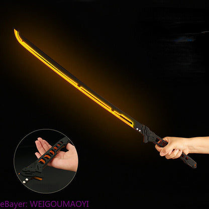 DIY Cyberpunk 2077 Thermal Katana Samurai Blade Functional LED 80cm Cool Prop