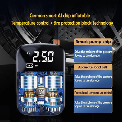 Fast Inflation Wireless Car Air Compressor Electric Tire Fill Pump Car Tire Ball
