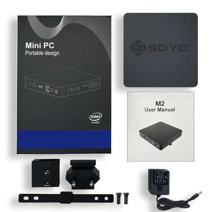 Mini PC Intel N3350 CPU 4G RAM 64G ROM VGA USB3.0 Support M.2 Win10Pro