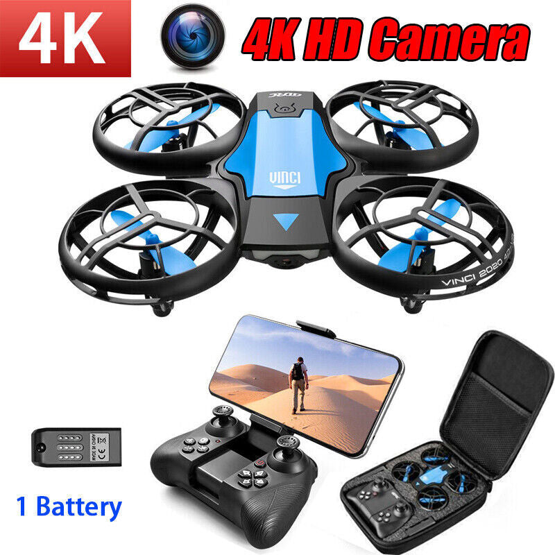 4DRC V8 Mini WIFI FPV Drone 4K HD Camera Quadcopter Gesture Sensing APP Control