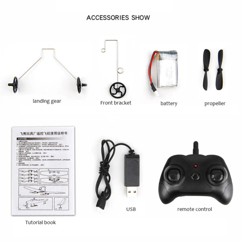 Remote Control Air plane 2.4G Remote Control Fighter Hobby Plane Glider Airplane
