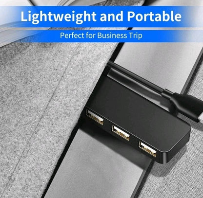 USB 3.0 Hub 4-Port USB Hub USB Splitter USB Expander for Laptops Flash Drive HDD