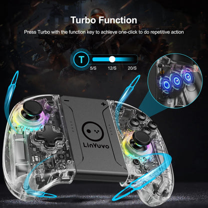 LinYuvo KS37B Meteor Light Joycons Wireless Controller for Switch/OLED