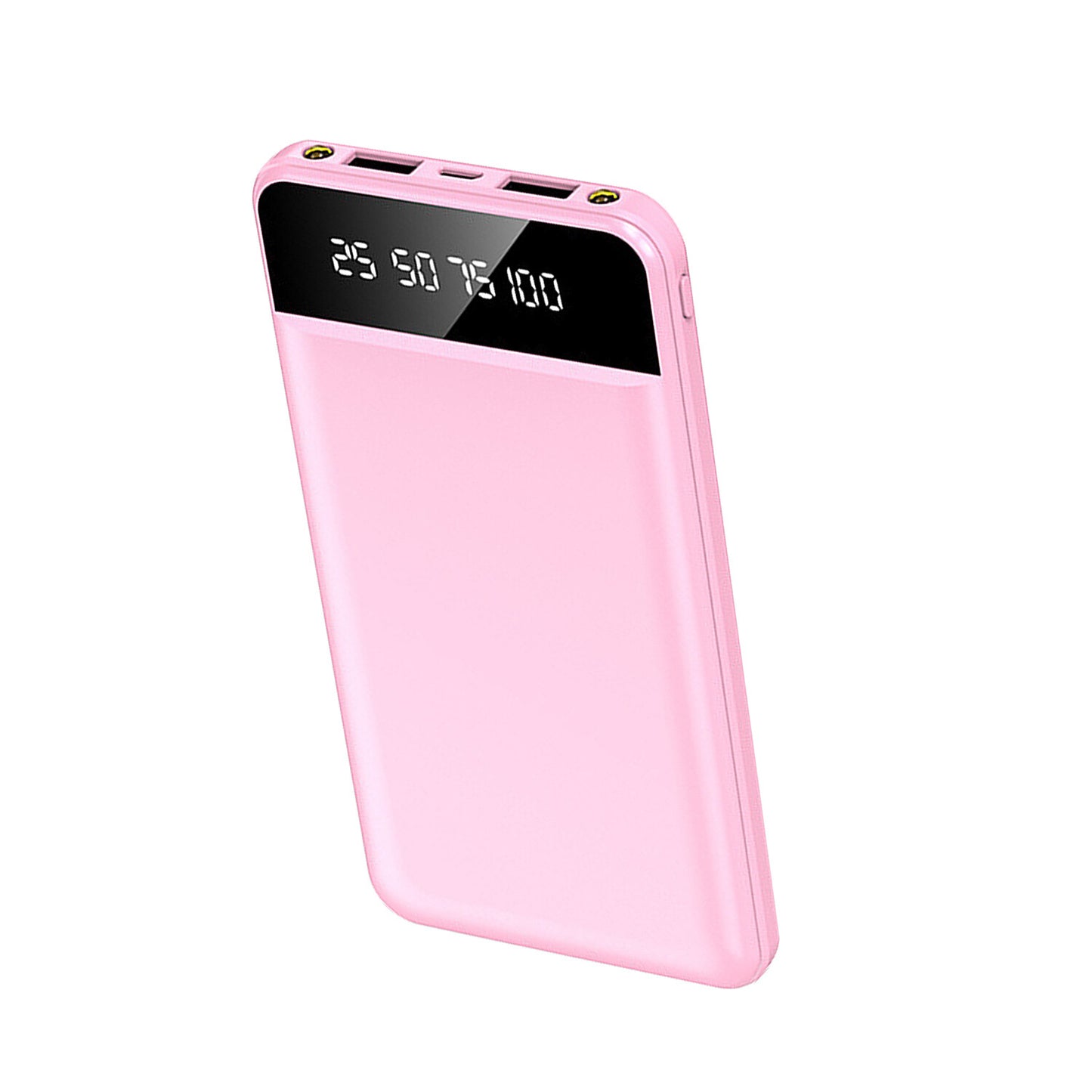 10000mAh Power Bank Dual USB Slim External Battery Pack Charger with LCD Display