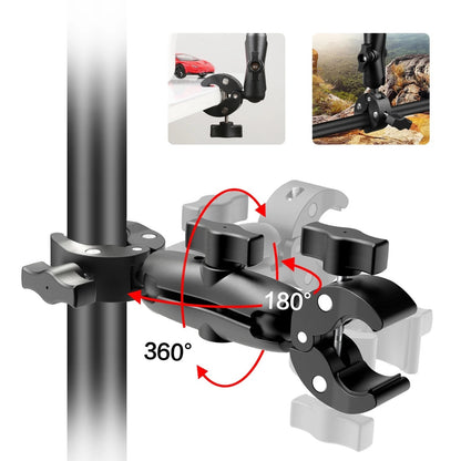 Double Head Super Clamp, Ballhead Magic Arm Camera Clamp, Crab-Shaped Monitor...