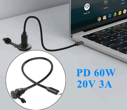 10Gbps USB C 3.1 Threaded Fixed Short Cable Connector USB Type C 3.1 Male to ...