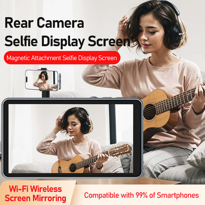 T1 Wireless Magnetic Selfie Vlogger Monitor Screen 5G/2.4G iPhone Gear Camera