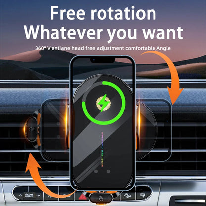 Wireless Car Phone Holder 66W, Induction For Iphone 15, 14, 13, 12 Samsung