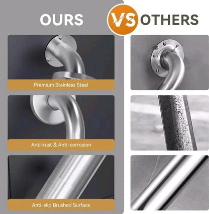 Grab Bars for Bathtubs and Showers anti Slip, 24" L X 1.25" D, Handicap Grab Bar