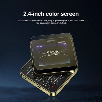 SERVO Rotating Sliding Mini Mobile Phones 2.4“ GSM Blacklist Speed Dail Dual SIM