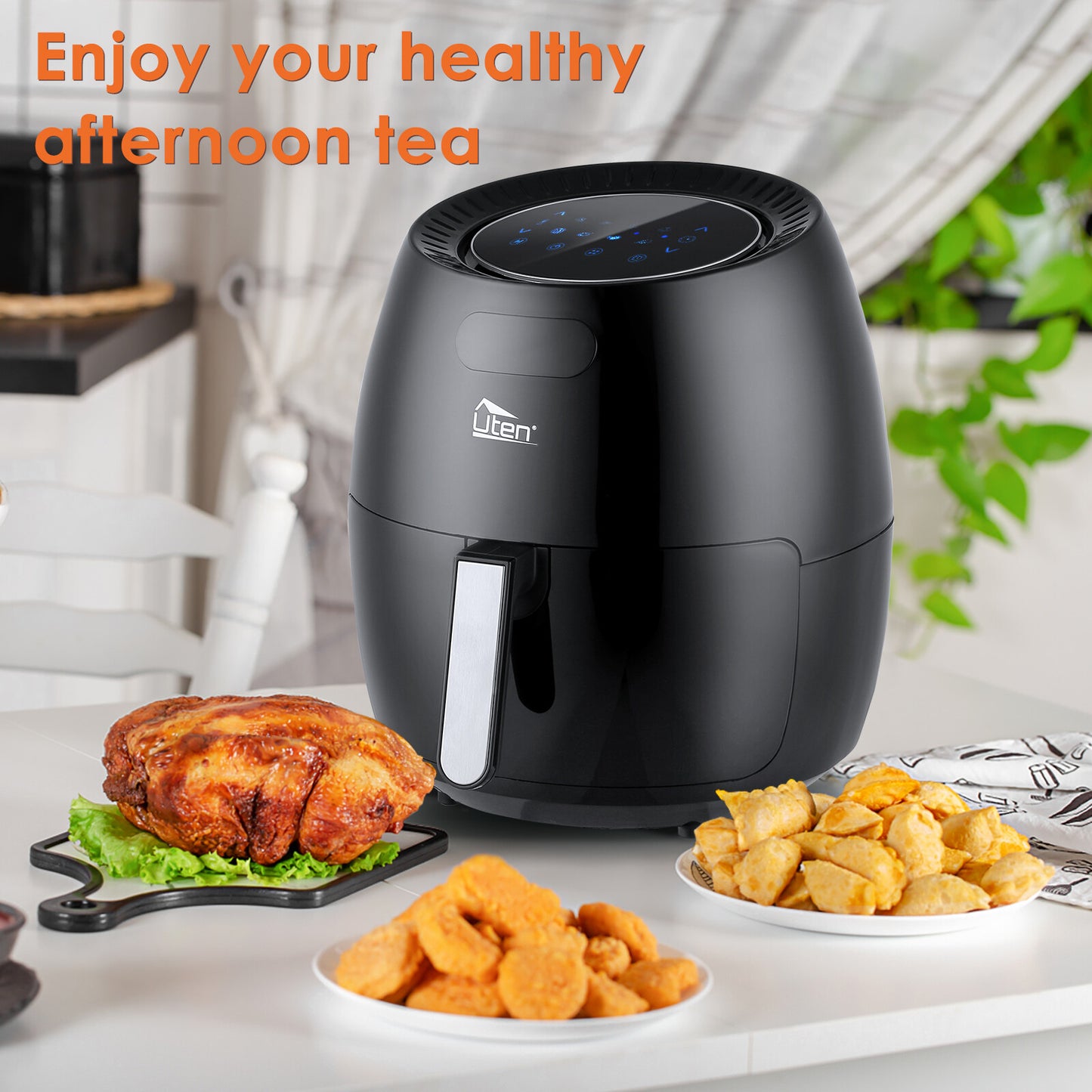 UTEN 5Qt/5.9Qt Electric Air Fryer Hot Oven Oilless Cooker Time/Temp Control
