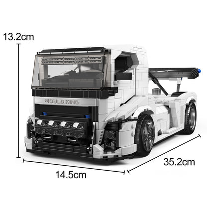 Mould King 10036 Knight Truck Static Vehicle Model Building Block Toy 1604 Piece