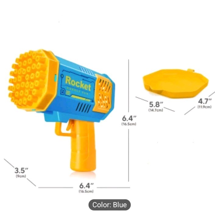 Bubble Machine Gun with Colorful Lights Automatic Bubble Maker Gun