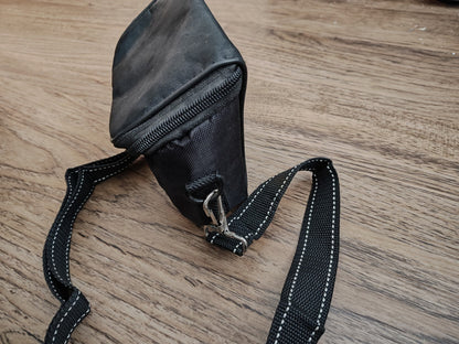 Journey Small Camera Pouch Photo Carry Bag with Strap Black Blue