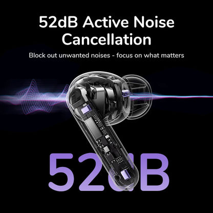 UGREEN ClipBuds Magic TWS Earbuds with LCD Touch Screen Case, 52 dB ANC, LDAC
