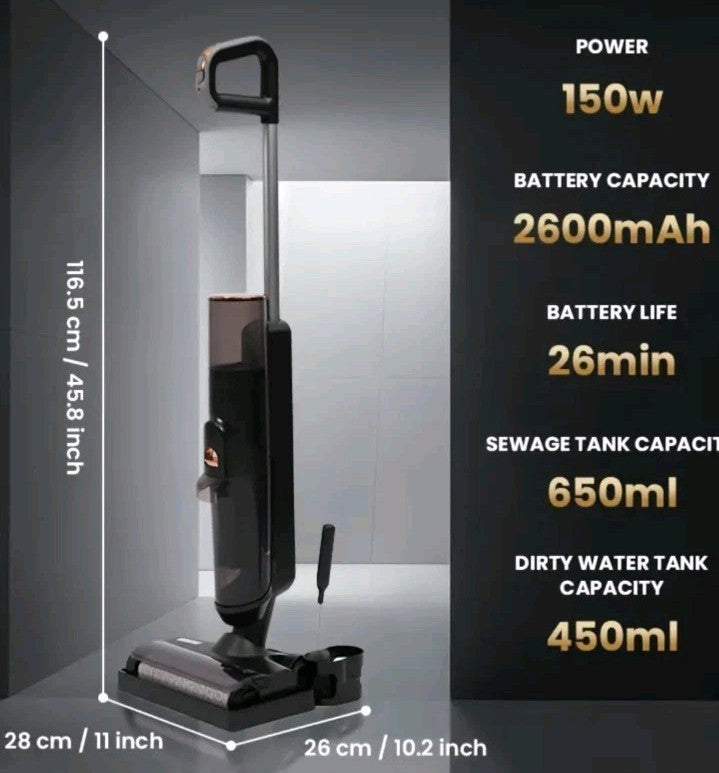 TurboClean Cordless Hard Floor Cleaner Mop and Wet/Dry Vacuum