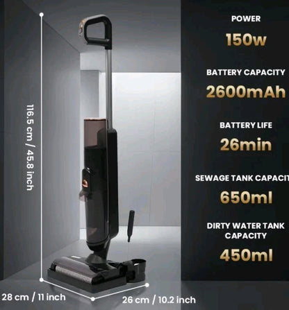 TurboClean Cordless Hard Floor Cleaner Mop and Wet/Dry Vacuum