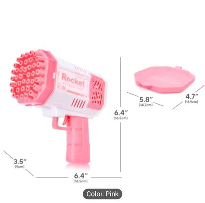 Bubble Machine Gun with Colorful Lights Automatic Bubble Maker Gun
