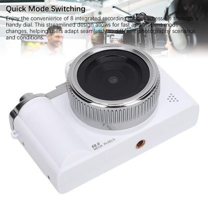 Digital Camera 64MP Pixels 5K HD 16x Zoom AF Autofocus Retro Compact Vlog Kit