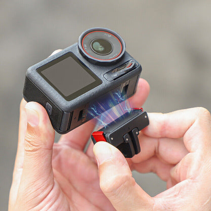 Magnetic Two Claw Camera Mount Adapter For DJI OSMO Action 3 4 Action 5 Pro