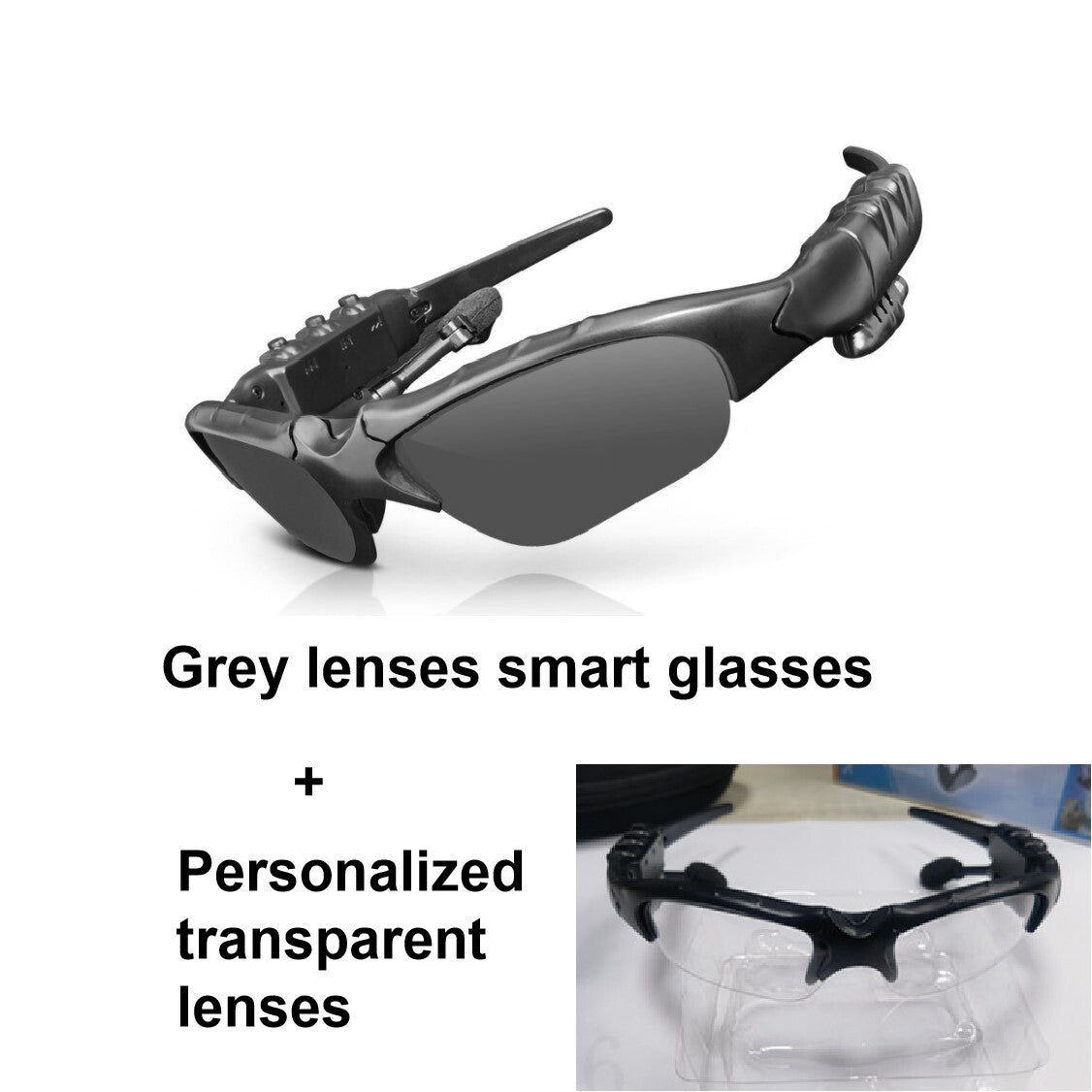 Wireless Bluetooth Glasses Music Headset Audio Hands-free Calls Smart Sunglasses