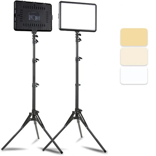 8/12 Inch LED Photography Video Light Panel Lighting Photo Studio Lamp Kit