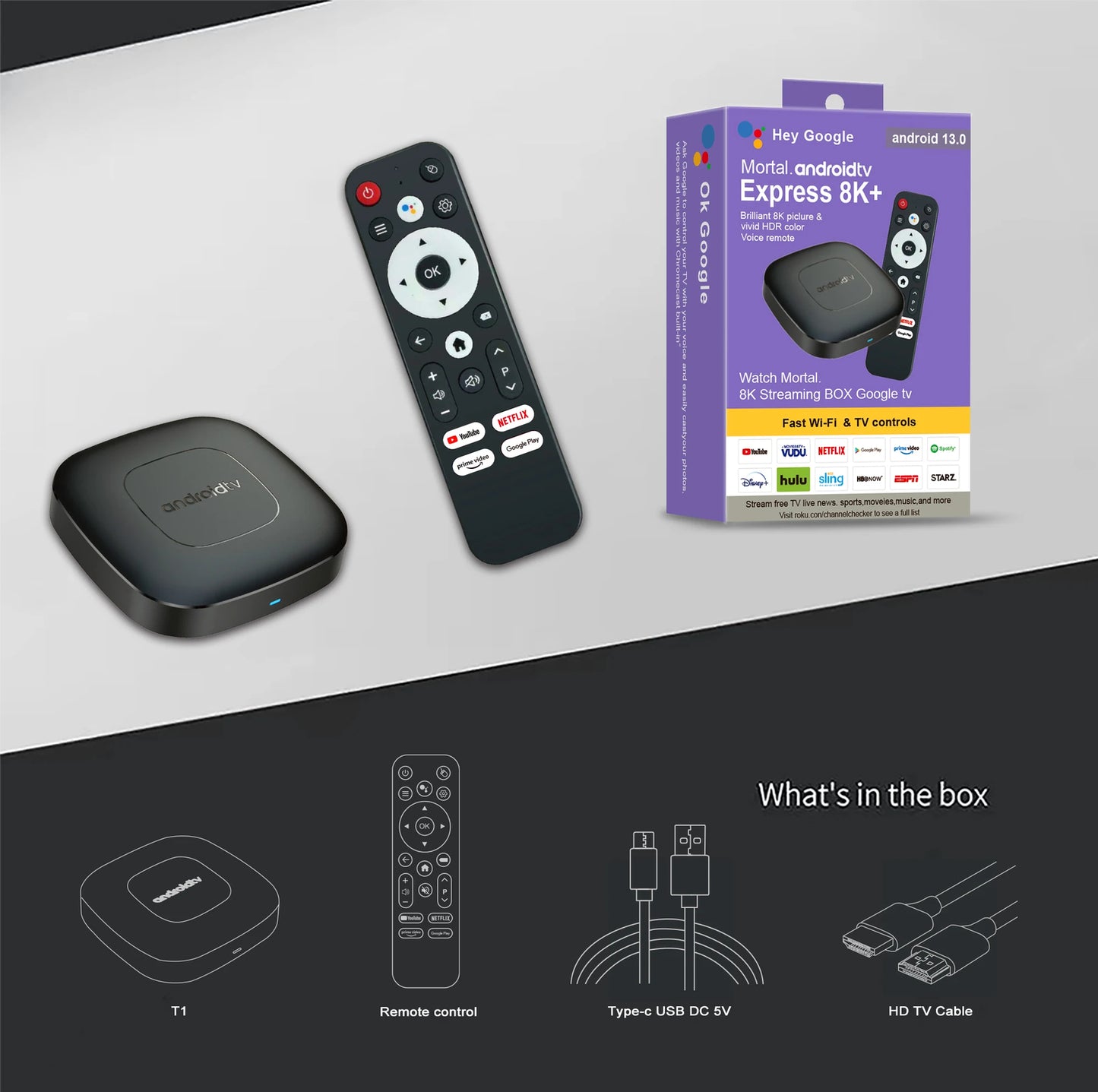 Global Version Mortal Smart Streaming Media Player TV Box AllwinnerH313 Android