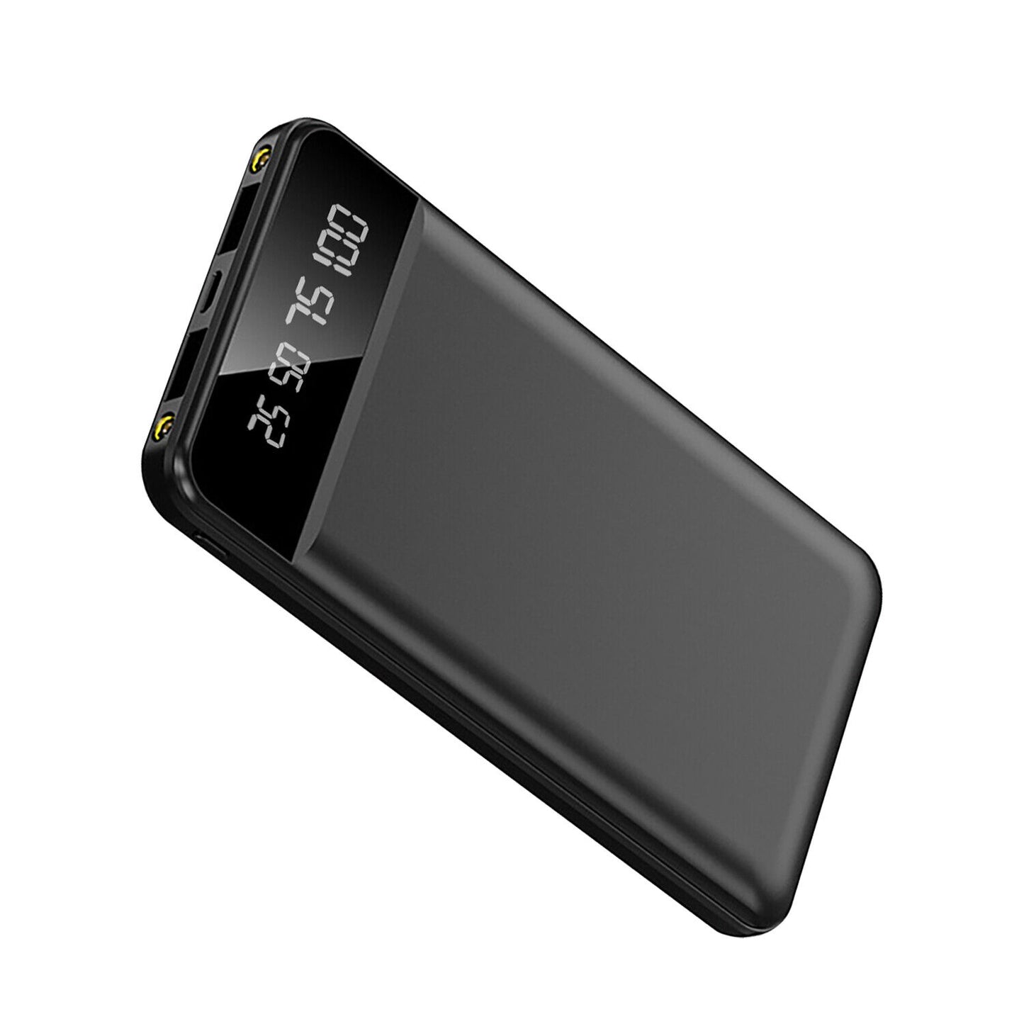 10000mAh Power Bank Dual USB Slim External Battery Pack Charger with LCD Display