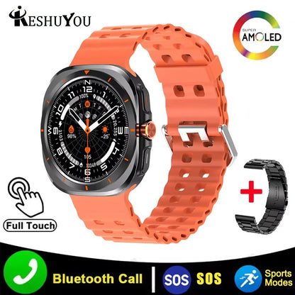 KESHUYOU 2025 New Bluetooth Talk Smart Watch 1.52 inch HD Games Health Android