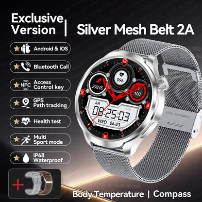 New HUAWEI GPS Sports smartwatch 1.85 AMOLED Screen Bluetooth Call SmartWatchs.
