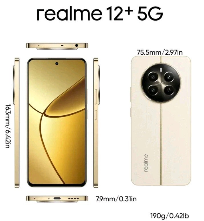 Realme 12+ 5G – 256GB – Navigator Beige – New