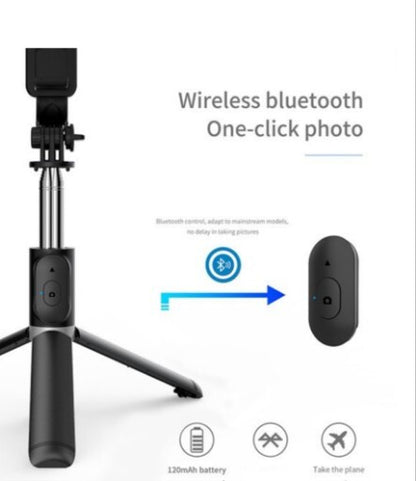 Q02 Selfie Stick, Foldable Tripod, Live Broadcast - NEW