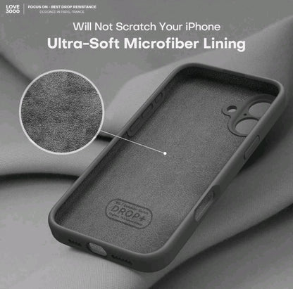 For iPhone 16 6.1inch Case Premium Soft Rubber Silicone Cover