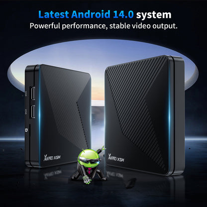 X88 Pro X5 TV Box Android 14 S905X5M 8K Wifi6 BT5.0 Voice Remote Media Player