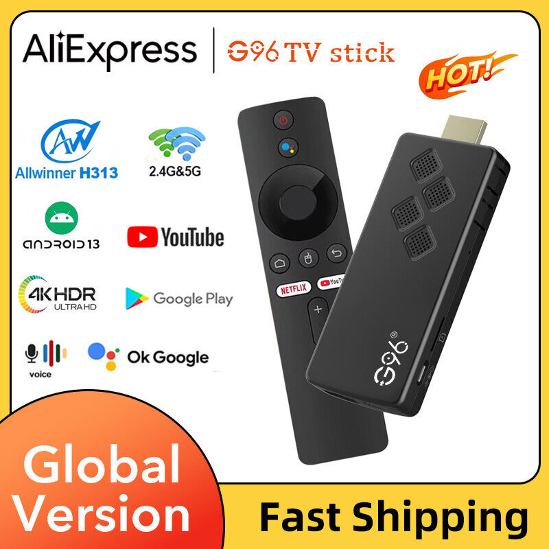 G96 high-performance android 13.0 4k smart TV Stick ATV H313 2GB RAM 16GB ROM Q2