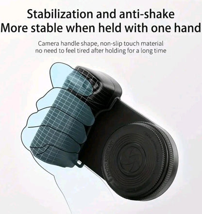 2 in 1 Magnetic Suction Handheld Bluetooth Phone Camera Shutter Hand Grip Holder