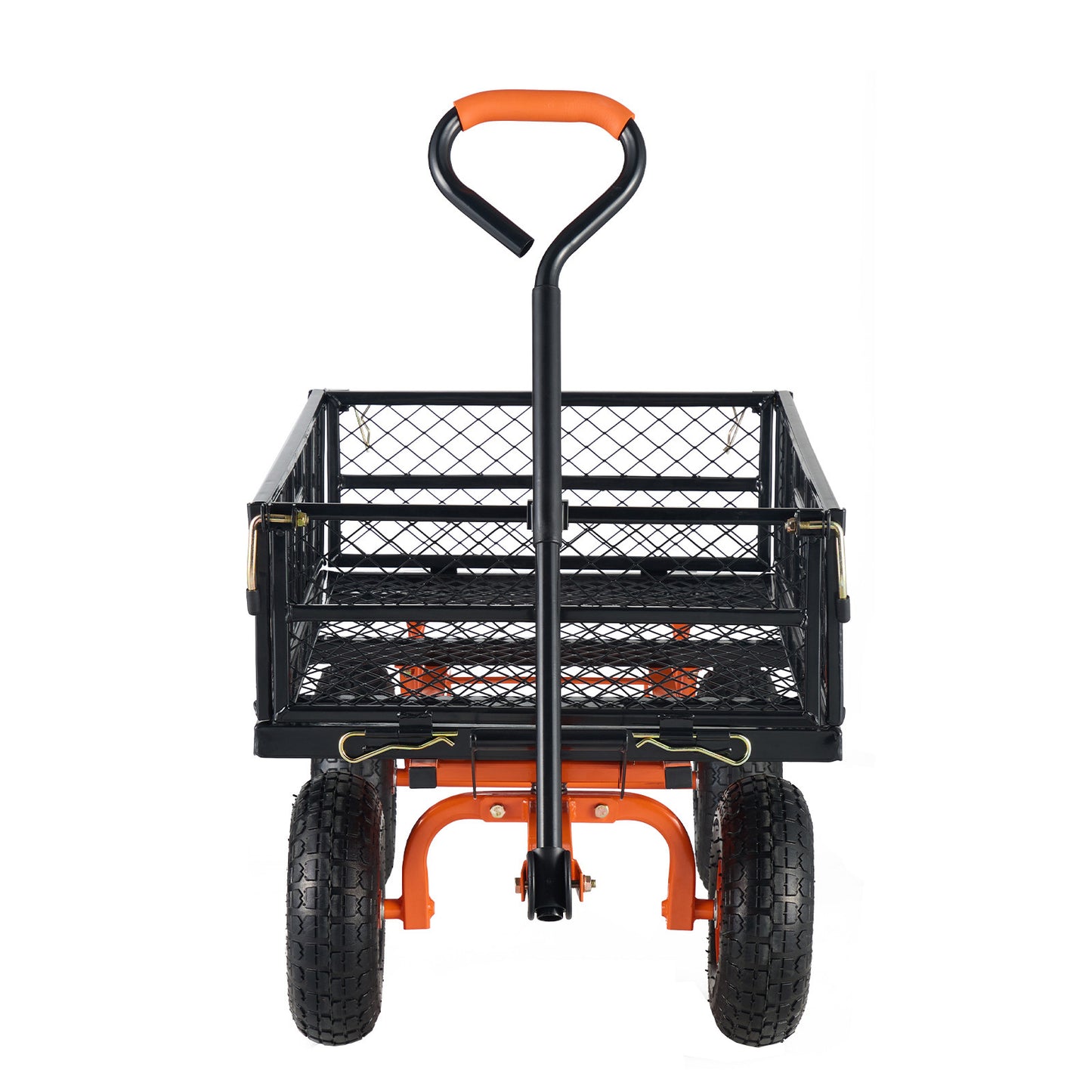 Garden Dump Cart Heavy-duty Metal Yard Carts and Wagons 400 lbs Loading